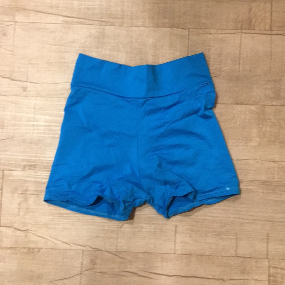 Blue workout /dancer shorts.